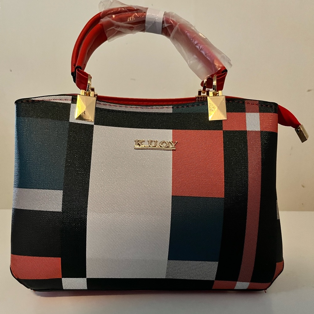 KUOY plaid checked handbag! New